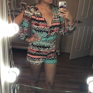 Colorful tribal romper